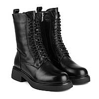 Ботинки зимние женские кожаные черные Melanda 38 35