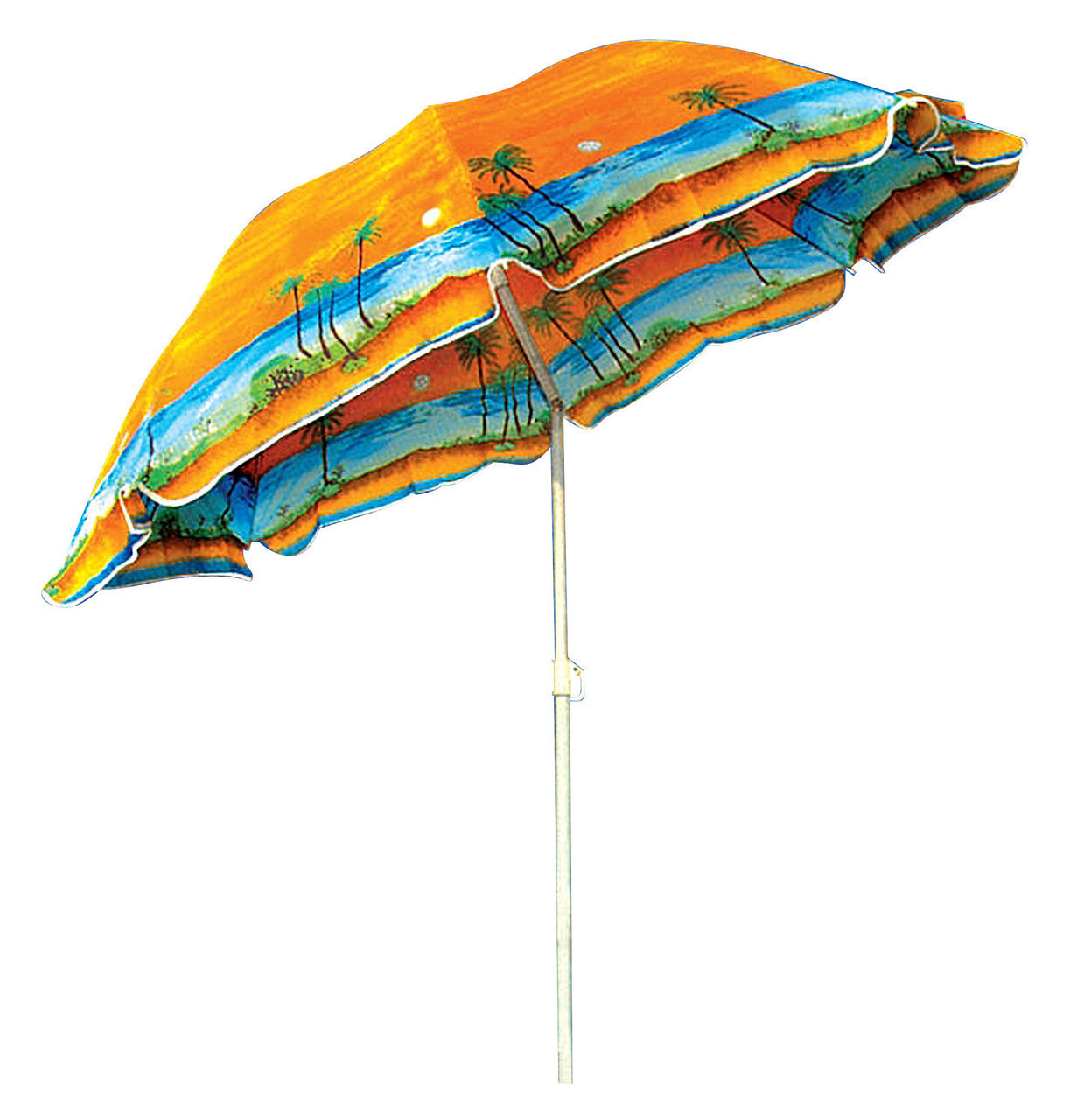 Удобный пляжный зонт с наклоном Anti-UV Пальмы 2 метра в чехле | Anti2m - фото 4 - id-p2021105082