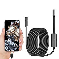 Ендоскопічна камера IP68 для iPhone, iPad, iOS Lighting Ø 8 мм 2м жорсткий.