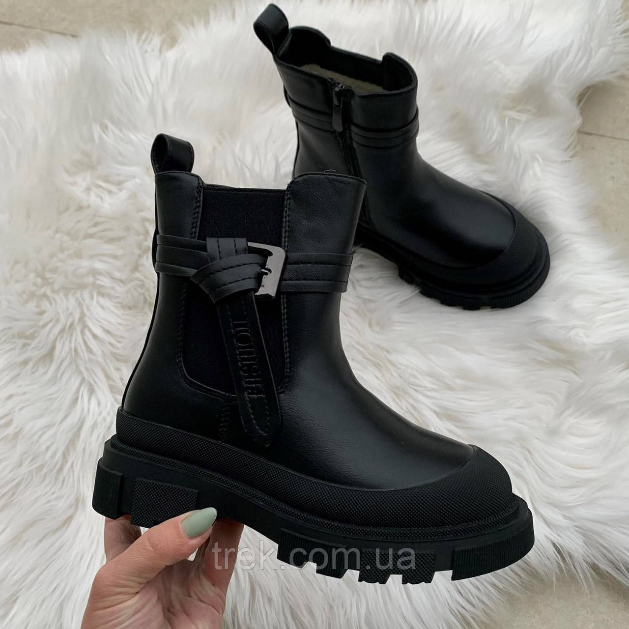 Черевики дитячі зимові чорні /30613/ 27р, фото 1