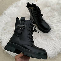 Черевики дитячі зимові чорні /30615/ 32р