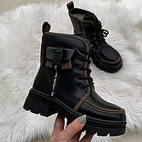 Черевики дитячі зимові чорні /30614/ 31р