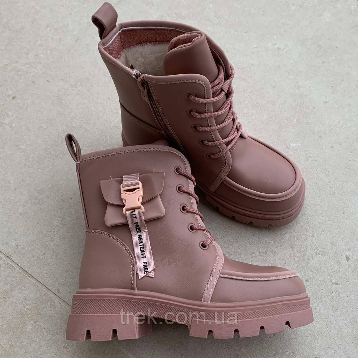 Черевики дитячі зимові пудра /30617/ 29р, фото 1