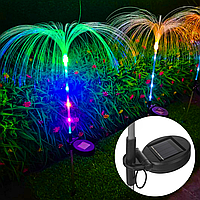 Світлодіодні світильники "Медуза" із сонячною батареєю для саду, 2шт / Садові ліхтарі для прикраси газону