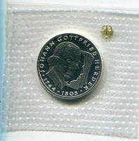 Германия ФРГ 10 марок, 1994 250 лет со дня рождения Иоганна Готфрида Гердера серебро 15.5 гр. ПРУФ в запайке
