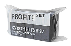 Губка пориста кухонна "Profit" 5 шт (чорна)