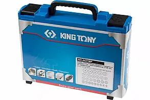 Набір ударних головок 1/2" 8-36мм 27шт 6-гранні в кейсі KING TONY 4427MP, фото 4