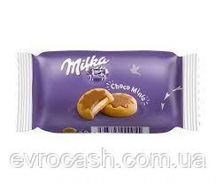 Печиво Milka Choco Minis з начинкою з молочного крему вкрите молочним шоколадом з Альп 37,5 г