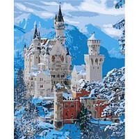 Набір для розпису по номерах Замок у снігу Strateg розміром 40х50 см (GS1577) [tsi226897-TSI]