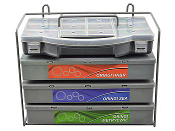 Набір кілець ущільнювачів 900 штук + органайзер Geko G02801