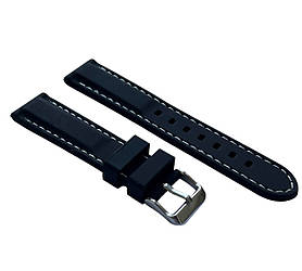 Ремінець для годинника каучуковий, 20 мм