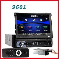 Универсальная магнитола 1Din Windows Автомагнитола с выездным сенсорным экраном USB Bluetooth AUX 9601