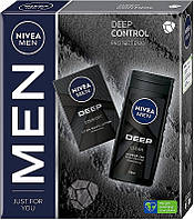 Набор мужской - NIVEA MEN Deep Control 2023 (sh/lot/100ml + sh/gel/250ml) (1125816)