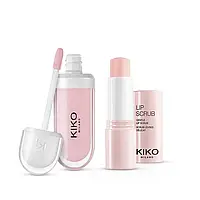 Оригінальний європейський блиск + скраб для губ Perfect Lips Caring Set Kiko Milano