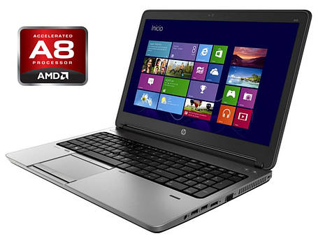 Ноутбук А-клас HP ProBook 655 G1/ 15.6" (1366x768)/ AMD A8-4500M/ 4 GB RAM/ 128 GB SSD/ Radeon HD 7640G, фото 1