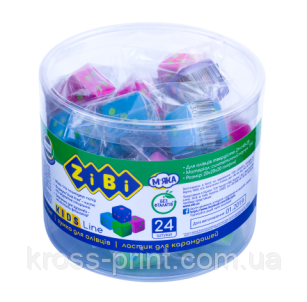 Ластик КУБІК 20х20х20mm, у тубі по 24 шт., KIDS Line