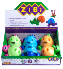 Точило — підставка ЧЕРЕПАШКА з контейнером, 1 відв., 6 шт. у дисплеї, KIDS Line, фото 1