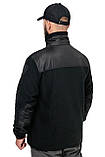 Тактична флісова кофта Jacket Black Ultrasoft М-300 чорна WinTac, фото 3