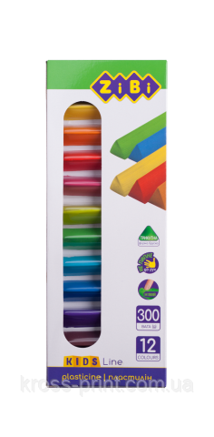 Пластилін 12 кольорів, 300 р, KIDS Line