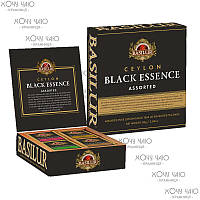 Чай чорний Basilur, Набір чаю "Чорна есенція цейлону", Ceylon black essence assorted, 40 шт