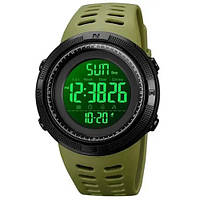 Чоловічий тактичний годинник SKMEI 2070AG, Військовий чоловічий наручний годинник зелений, IG-117 Вірменський годинник