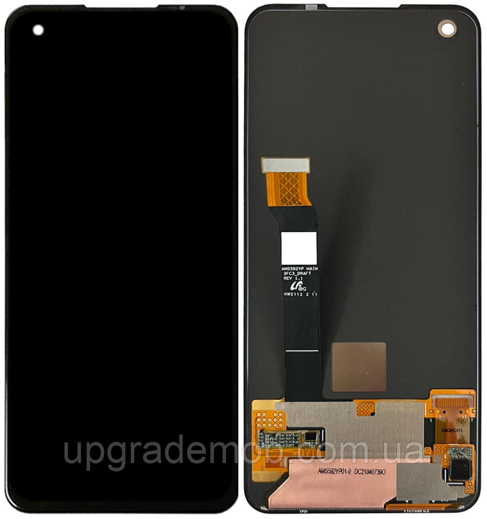 Дисплей модуль тачскрин Asus ZenFone 8 ZS590KS/ZenFone 9 AI2202 чорний Amoled оригінал переклеєне скло, фото 1