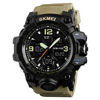 Часы наручные мужские SKMEI 1155BKH KHAKI. PW-718 Цвет: хаки