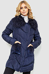 Куртка жіноча однотонна, колір синій, 235R5068 S