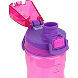 Пляшечка для води, 650 мл, рожева, фото 2