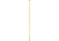 Олівець чорнографітний HB пастельний жовтий із кристалом