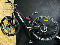 Горный велосипед Crosser Girl 26" рама 15 черно-розовый