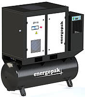 Винтовой компрессор Energopak EP 15/RD-T500 с осушителем и ресивером 500л (2,5 м3/мин, 7,5 бар, 15 кВт)