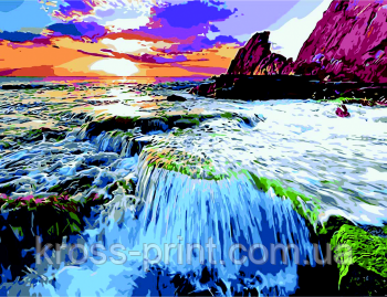 Картина за номерами "Водоспад", 40*50, ART Line