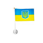 Прапор України на присоску (12х20) авто