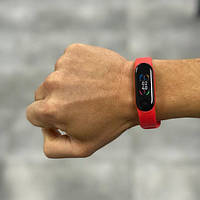 Фитнес браслет FitPro Smart Band M6 (смарт часы, пульсоксиметр, пульс). JU-619 Цвет: красный