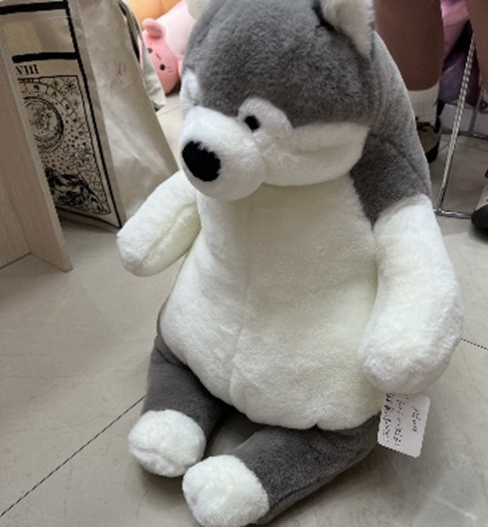 Blue magic husky stuffed toy deals