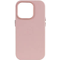 Кожаный чехол Leather Case with MagSafe для iPhone 13 Pro Max Sand Pink