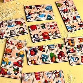 Настільна гра "Доміно-пазл" (ПСД240) PSD240, 28 плашок, фото 2