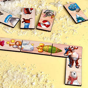 Настільна гра "Доміно-пазл" (ПСД240) PSD240, 28 плашок, фото 3