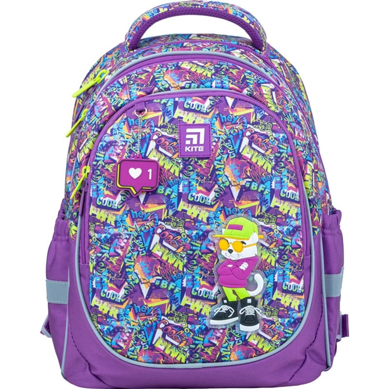 Напівкаркасний рюкзак Kite Education Chilling Cat K22-700M 18 л код ID 4628470