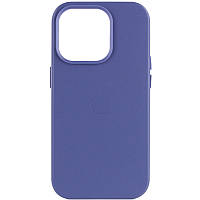 Кожаный чехол Leather Case with MagSafe для iPhone 13 Pro Wisteria
