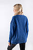 Жночий джемпер з рваностями синій 62016 ONE SIZE (2000000120836), фото 2
