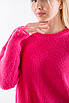 Жночий джемпер з рваностями фуксія 62016 ONE SIZE (2000000120812), фото 3