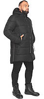 Чоловіча зимова комфортна куртка колір чорний модель 57055