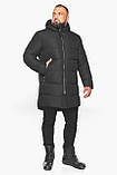 Чоловіча зимова комфортна куртка колір чорний модель 57055, фото 5