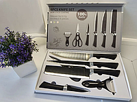 Набор кухонных ножей Bobssen 6 in 1 с ножницами Кухонные ножи с ребристой поверхностью