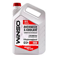 Антифриз Winso Antifreeze & Coolant Red -35°C (красный) G12+, 0,9 кг (WS82448)