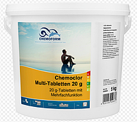 Таблетки для комплексной обработки и длительного обеззаражив.воды в бассейне Chemoform Multitab (табл. 20 г) 5
