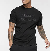 Мужская футболка Armani Exchange черная Армани