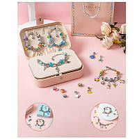 Набір прикрас для дівчаток шармы 12 браслетов набор украшений шкатулка
